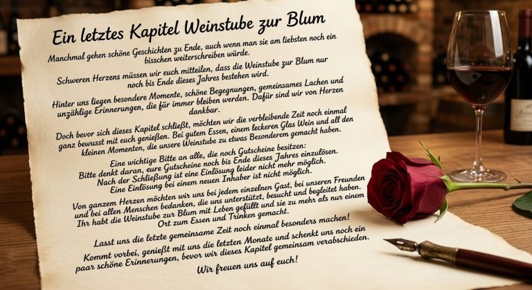 Gutschein Weinstube "Zur Blum"
